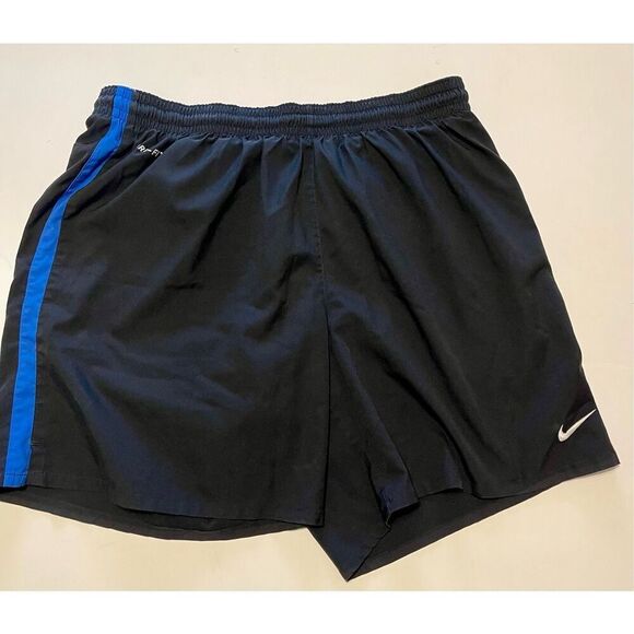 Nike Dri-Fit Shorts Stretch Waist Drawstring Pockets Athletic Gym Men's Size M A - Picture 1 of 7